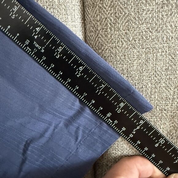 Van Heusen Mens Short Sleeve Blue Striped Button Up Dress Shirt L - Picture 10 of 12